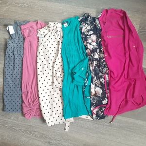 Lot of 6 Medium Mix lot Women's, Maternity, and Great fo Nursing Shirts Blouses